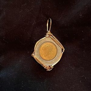 Italian coin pendant.